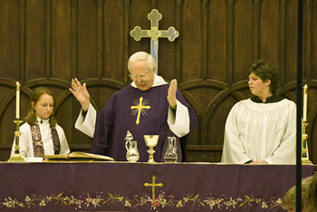 Women are more frequently appearing on the altar